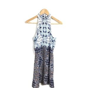 L’agence Dress Floral A Line High Neck